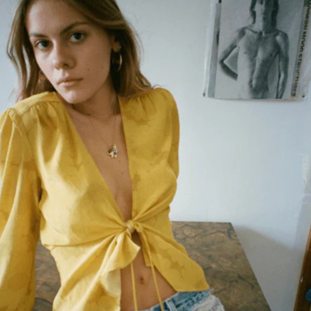 Realisation Par Stevie Top in Yellow Sunflower